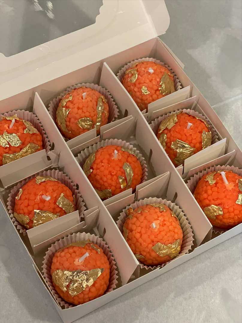 Motichoor laddoo cupcakes with rabdi centre